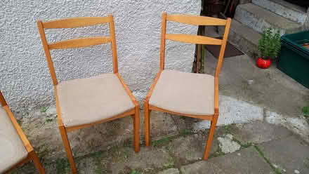 Photo of free 4 dining chairs. (Warton LA5) #2