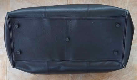 Photo of free M&S Black Leather Holdall Bag. (Old Town SG1) #4