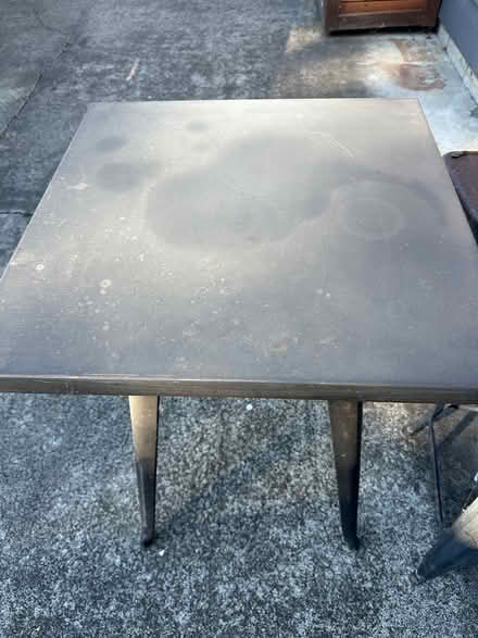 Photo of free Metal table & 2 chairs (North Seattle (Ravenna)) #2