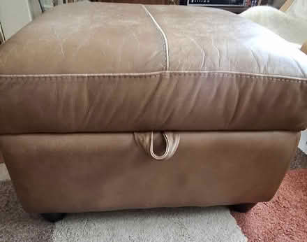 Photo of free Leather Pouffe/Foot Stool (Mansfield NG19) #1