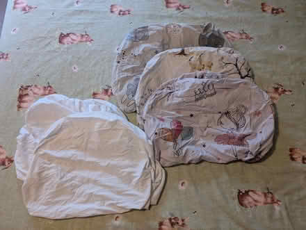 Photo of free Baby crib (Next2Me) fitted sheets x5 (Skipton BD23) #1