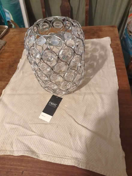 Photo of free NEXT Chrome Sofia Easy Fit Lamp Shade (Frimley GU16) #1