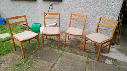 Photo of free 4 dining chairs. (Warton LA5) #1