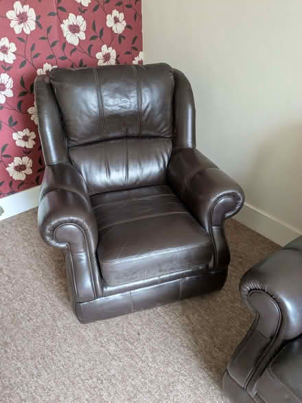 Photo of free Lovely sofa and chair with fire labels (Landport Farm BN7) #2