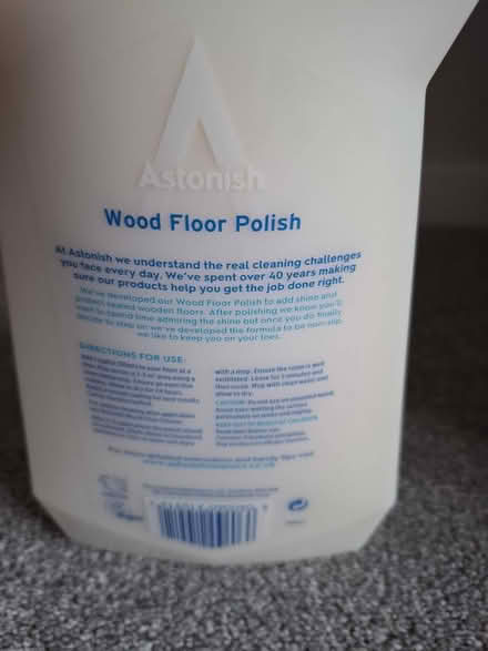 Photo of free Astonish wood floor polish (RG5 Woodley) #2