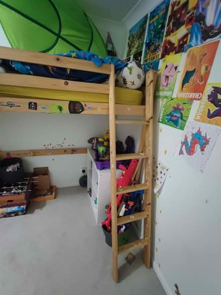 Photo of free Kids Wooden High Sleeper Bed (SL6 Maidenhead) #2