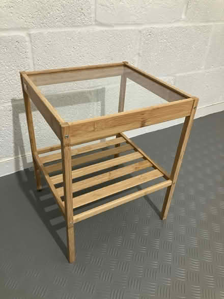 Photo of free Small wood/glass side table (Strawberry Hill TW2) #2