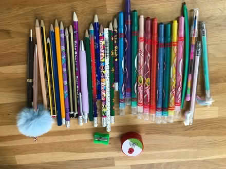 Photo of free Pens, pencils, sharpeners, 'Twistables' crayons (Bromham MK43) #1