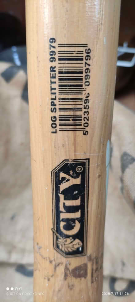 Photo of free Log splitter. (Hangleton BN3) #1