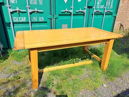 Photo of free Pale oak dinning table (Battle TN33) #1