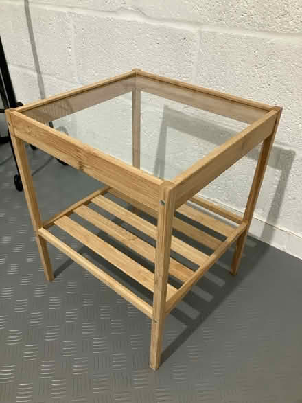 Photo of free Small wood/glass side table (Strawberry Hill TW2) #1