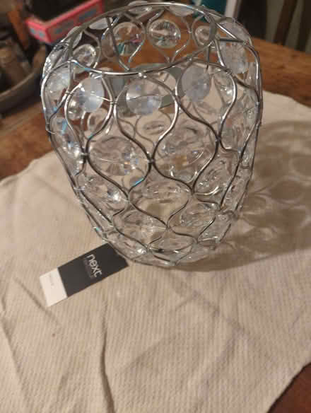 Photo of free NEXT Chrome Sofia Easy Fit Lamp Shade (Frimley GU16) #2