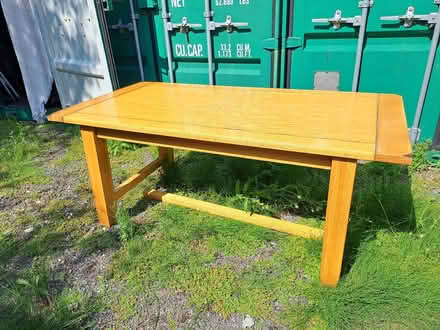 Photo of free Pale oak dinning table (Battle TN33) #3