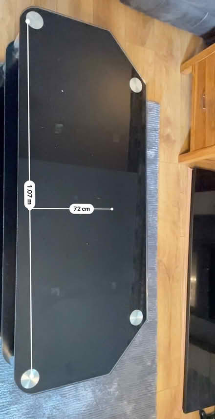 Photo of free Three layer Large TV stand (Glass) (Glan Conwy (LL28)) #1