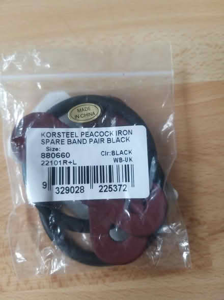 Photo of free Korsteel Peacock Iron Spare Band Pair Black (Penwortham PR1) #1