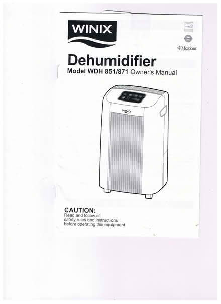 Photo of free Winix dehumidifier (Middletown) #1