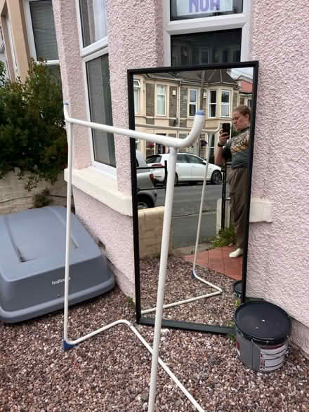 Photo of free Mirror and clothes rail (BS5) #1