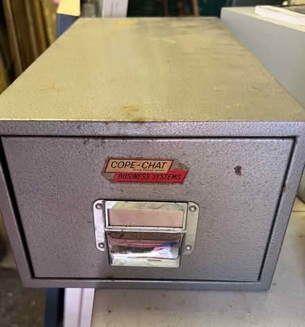 Photo of free Metal small Filing Box (Weybridge KT13) #2