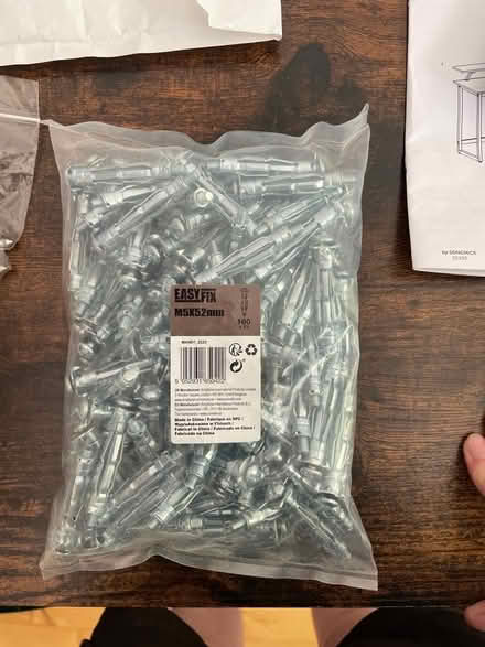 Photo of free Hollow wall anchors 100x pack (Dover Street SN1) #1