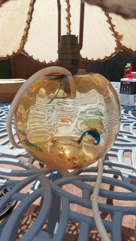 Photo of free For upcycling - early 20th century nursery light (Swinford OX29) #2