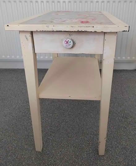 Photo of free Small wooden table (Monkseaton NE25 8SU.) #1