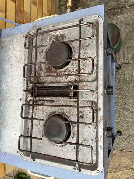Photo of free Old Camping kitchen and gas bottle (Benhall GL51) #2