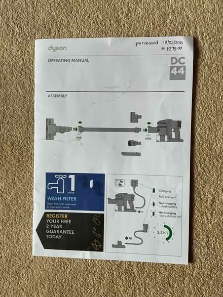Photo of free Dyson DC44 battery-powered vacuum cleaner (Cookham SL6) #3