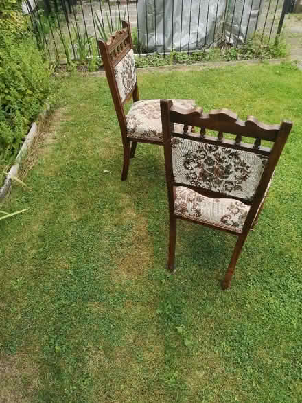 Photo of free Old dining chairs x 2 (Moreton CH46) #3