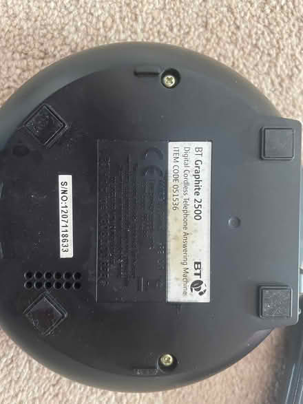 Photo of free Cordless digital phone with answerphone BT Graphite 2500 (Bevendean BN2) #1