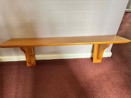 Photo of free Pine shelf (Bayfordbury SG13) #1