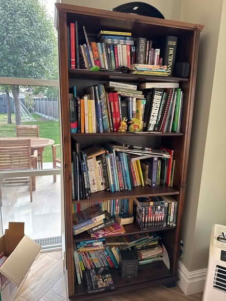 Photo of free Brown bookcase (KT7 - Thames Ditton) #1