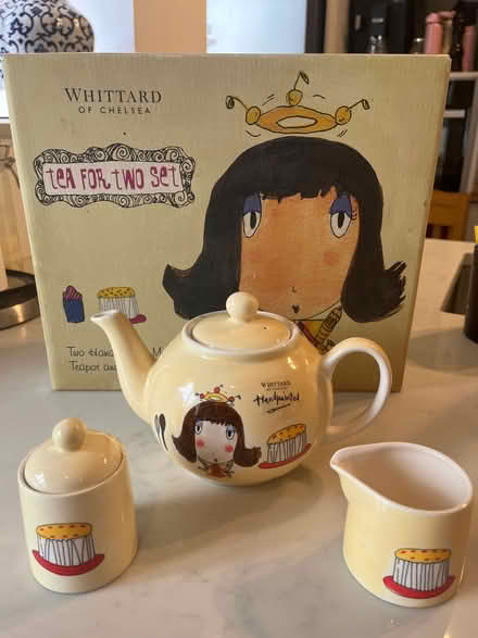 Photo of free Whittard of Chelsea teapot, sugar, and creamer (Downley HP13) #1