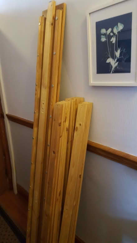Photo of free wooden double bed frame (Barton upon Irwell M30) #2