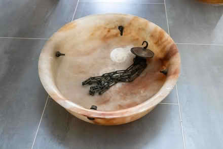 Photo of free Large vintage onyx lightshade (Dorridge B93) #1