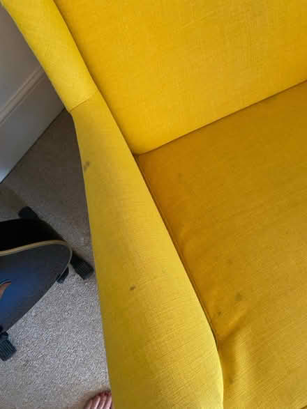 Photo of free IKEA Yellow Wingback Chair (Hove BN3) #2