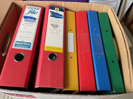 Photo of free Lever arch files and A4 Files (Wallands Park BN7) #1
