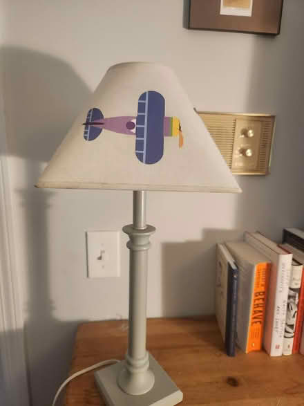 Photo of free Bedroom Lamp with planes/trains (West Concord MA) #4