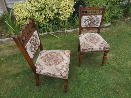 Photo of free Old dining chairs x 2 (Moreton CH46) #1