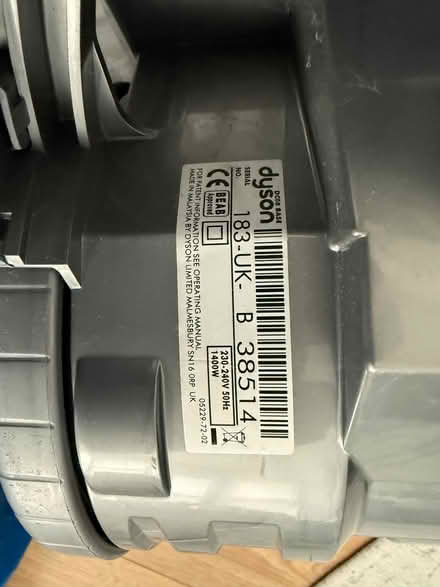 Photo of free Dyson DC08 Cylinder Vacuum (Palmer Park RG1) #3