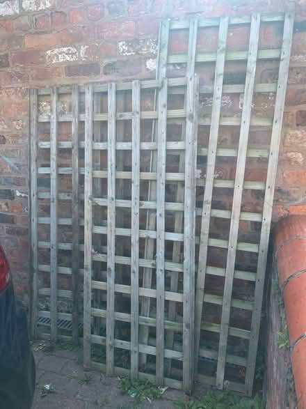 Photo of free Three pieces of wooden trellis (West Kirby CH48) #1