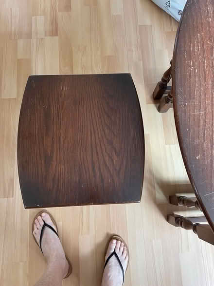 Photo of free Oak nest of tables (GU18) #2