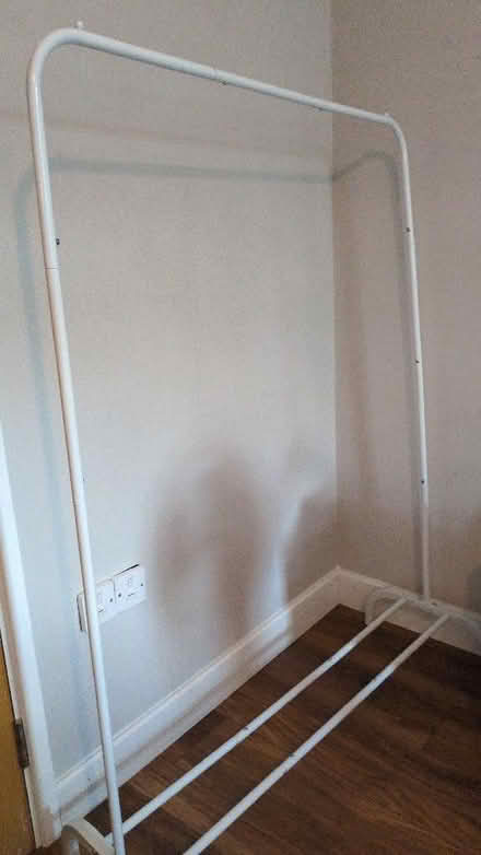 Photo of free White clothes rail x 2 (Old Woking GU22) #1