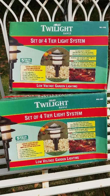 Photo of free 8 garden lights, unused (Swinford OX29) #1