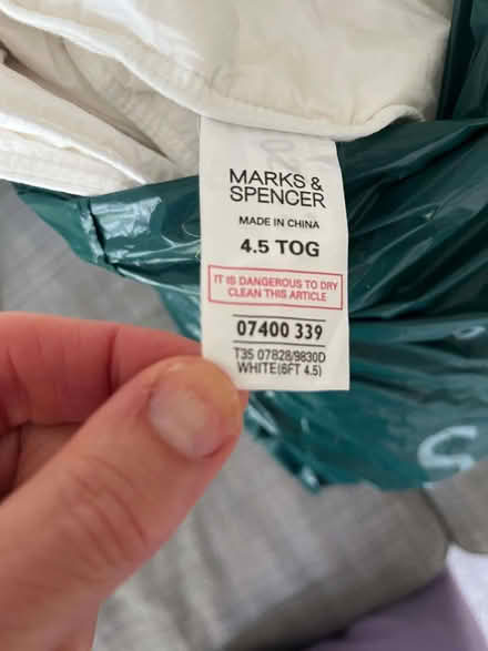 Photo of free M&S Super King sized duvet (Withington M20) #4