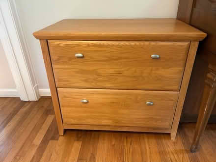 Photo of free Wooden lateral file cabinet (Wyngate neighborhood, MD) #1