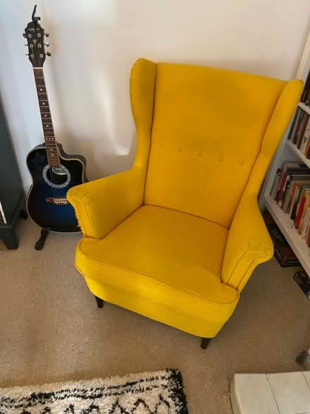Photo of free IKEA Yellow Wingback Chair (Hove BN3) #3