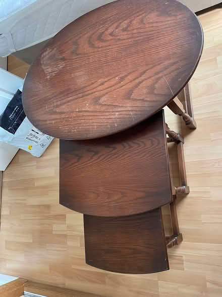 Photo of free Oak nest of tables (GU18) #1