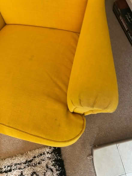 Photo of free IKEA Yellow Wingback Chair (Hove BN3) #4