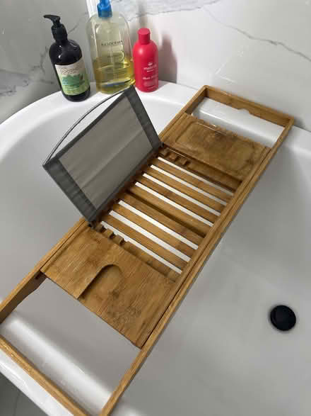 Photo of free Bathtub expandable tray & pillow (Newbury Park IG2) #1