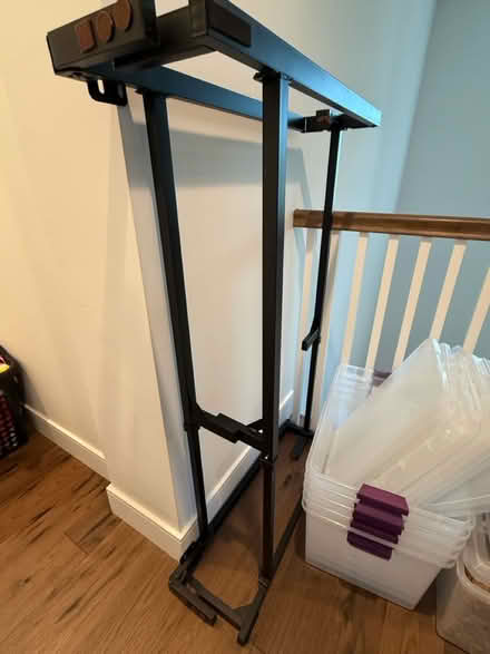 Photo of free Full Size Metal Bed Frame (Redwood) #1